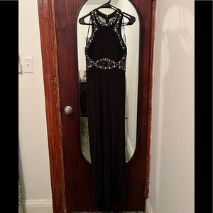 Black Long Night Dress